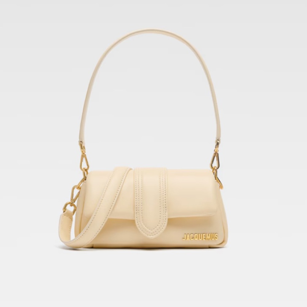 Jacquemus Le Petit Bambimou light beige Mini Bag with Ruched Texture
